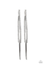 Load image into Gallery viewer, Paparazzi Jewelry &amp; Accessories Flavor of the sleek silver rhinestones earrings. Bling By Titia