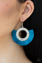 Load image into Gallery viewer, Paparazzi Jewelry &amp; Accessories - Fringe Fanatic - Blue Earrings. Bling By Titia Boutique