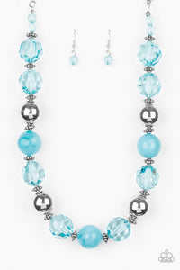 Paparazzi Jewelry & Accessories - Very Voluminous - Blue Necklace. Bling By Titia Boutique