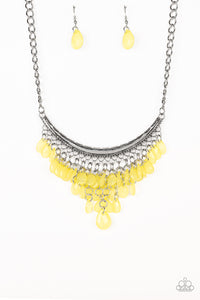 Paparazzi Jewelry & Accessories - Rio Rainfall - Yellow Necklace. Bling By Titia Boutique