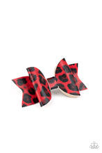 Load image into Gallery viewer, Paparazzi Jewelry &amp; Accessories - Hooked On a FELINE - Red Hair Clip. Bling By Titia Boutique