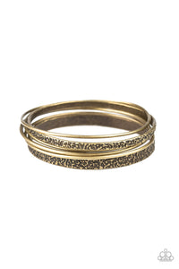Paparazzi Jewelry & Accessories - Full Circle - Brass Bangles Bracelet. Bling By Titia Boutique