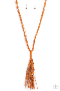 Paparazzi Jewelry & Accessories - Hand-Knotted Knockout - Orange Necklace. Bling By Titia Boutique