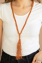 Load image into Gallery viewer, Paparazzi Jewelry &amp; Accessories - Hand-Knotted Knockout - Orange Necklace. Bling By Titia Boutique