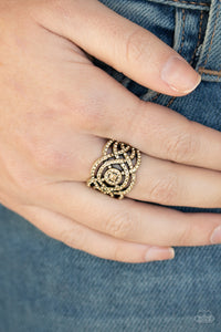 Paparazzi Jewelry & Accessories - COUNTESS To Ten - Brown Ring. Bling By Titia Boutique