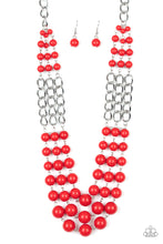 Load image into Gallery viewer, Paparazzi Jewelry &amp; Accessories - A La Vogue - Red Necklace. Bling By Titia Boutique