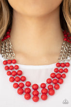 Load image into Gallery viewer, Paparazzi Jewelry &amp; Accessories - A La Vogue - Red Necklace. Bling By Titia Boutique