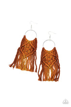 Load image into Gallery viewer, Paparazzi Jewelry &amp; Accessories - Macrame Rainbow - Brown Earrings. Bling By Titia Boutique