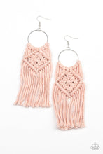 Load image into Gallery viewer, Paparazzi Jewelry &amp; Accessories - Macrame Rainbow - Pink Earrings. Bling By Titia Boutique