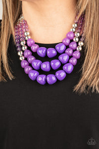 Paparazzi Jewelry & Accessories - Forbidden Fruit - Purple Necklace. Bling By Titia Boutique