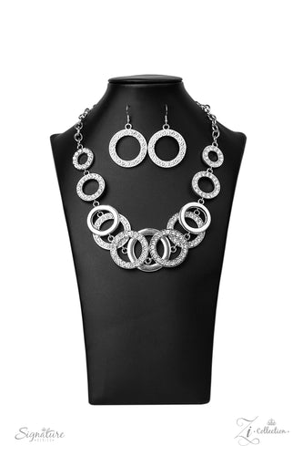 The Jennifer 2022 Paparazzi Zi Collection - Silver Necklace & Earrings | $5  Jewelry with Ashley Swint