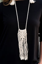 Load image into Gallery viewer, Paparazzi Jewelry &amp; Accessories - Macrame Mantra - White Necklace. Bling By Titia Boutique