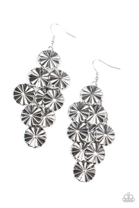 Paparazzi Jewelry & Accessories - Star Spangled Shine - Silver Earrings. Bling By Titia Boutique