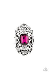 Paparazzi Jewelry & Accessories - Undefinable Dazzle - Pink Ring. Bling By Titia Boutique