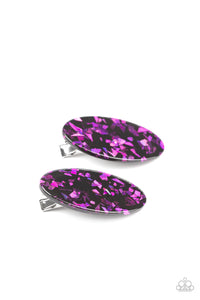Paparazzi Jewelry & Accessories - Get OVAL Yourself - Purple Hair Clip. Bling By Titia Boutique