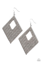 Load image into Gallery viewer, Paparazzi Jewelry &amp; Accessories - Woven Wanderer - Silver Earrings. Bling By Titia Boutique