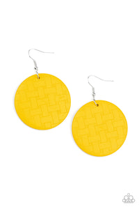Paparazzi Jewelry & Accessories - Natural Novelty - Yellow Earrings. Bling By Titia Boutique