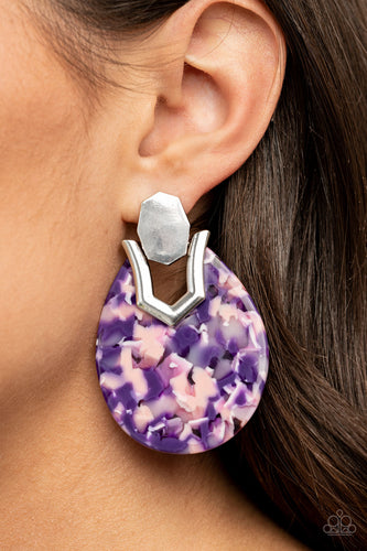 Paparazzi Jewelry & Accessories - HAUTE Flash - Purple Earrings. Bling By Titia Boutique