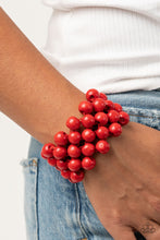 Load image into Gallery viewer, Paparazzi Jewelry &amp; Accessories - Tiki Tropicana - Red Bracelet. Bling By Titia Boutique