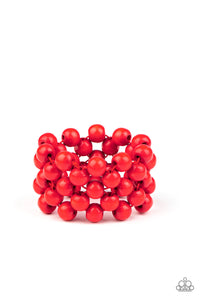 Paparazzi Jewelry & Accessories - Tiki Tropicana - Red Bracelet. Bling By Titia Boutique