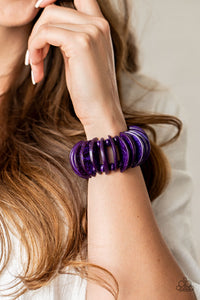 Paparazzi Jewelry & Accessories - Tropical Tiki Bar - Purple Bracelet. Bling By Titia Boutique