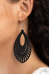 Paparazzi Jewelry & Accessories - Bermuda Breeze - Black Earrings. Bling By Titia Boutique