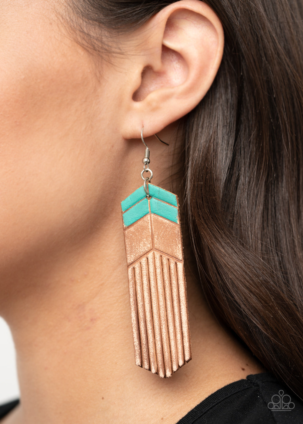 Paparazzi Jewelry & Accessories - Desert Trails - Blue Earrings. Bling By Titia Boutique
