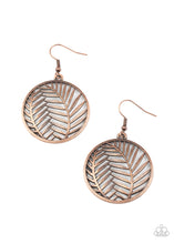 Load image into Gallery viewer, Paparazzi Jewelry &amp; Accessories -  Palm Perfection - Copper Earrings. Bling By Titia Boutique