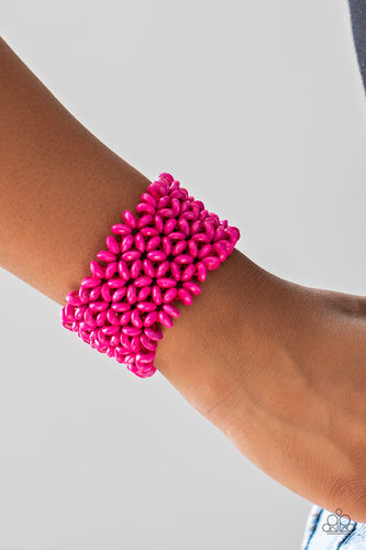 Paparazzi Jewelry & Accessories - Island Expression - Pink Bracelet. Bling By Titia Boutique
