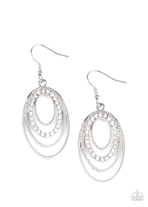 Paparazzi Jewelry & Accessories - Date Night Diva - White Earrings. Bling By Titia Boutique