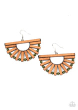 Load image into Gallery viewer, Paparazzi Jewelry &amp; Accessories - Wooden Wonderland - Green Earrings. Bling By Titia Boutique