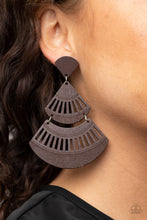 Load image into Gallery viewer, Paparazzi Jewelry &amp; Accessories - Oriental Oasis - Brown Earrings. Bling By Titia Boutique