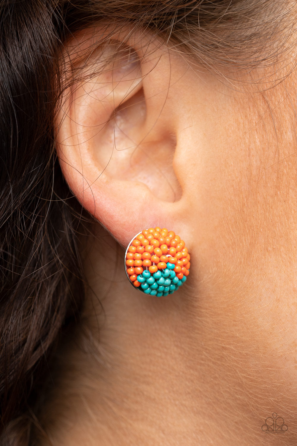 Paparazzi Jewelry & Accessories - As Happy As Can BEAD - Orange Earrings. Bling By Titia Boutique