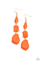 Load image into Gallery viewer, Paparazzi Jewelry &amp; Accessories - Geo Getaway - Orange Earrings. Bling By Titia Boutique