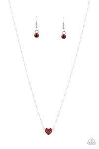 Paparazzi Jewelry & Accessories - Hit Em Where It HEARTS - Red Necklace. Bling By Titia Boutique