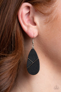 Paparazzi Jewelry & Accessories - Sequoia Forest - Black Earrings. Bling By Titia Boutique