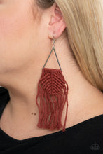 Load image into Gallery viewer, Paparazzi Jewelry &amp; Accessories - Macrame Jungle - Brown Earrings. Bling By Titia Boutique