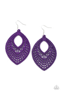 Paparazzi Jewelry & Accessories - One Beach At A Time - Purple Earrings. Bling By Titia Boutique