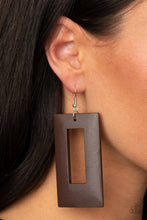 Load image into Gallery viewer, Paparazzi Jewelry &amp; Accessories - Totally Framed - Brown Earrings. Bling By Titia Boutique
