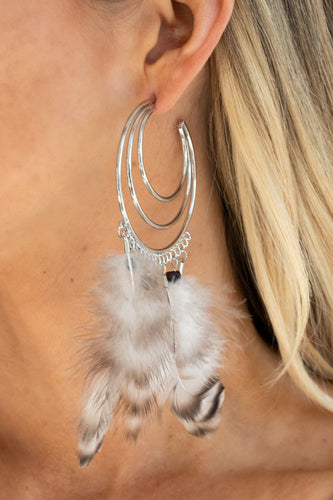 Paparazzi Jewelry & Accessories - Freely Free Bird - Brown Earrings. Bling By Titia Boutique
