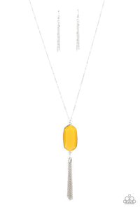 Paparazzi Jewelry & Accessories - Got A Good Thing GLOWING - Yellow Necklace. Bling By Titia Boutique