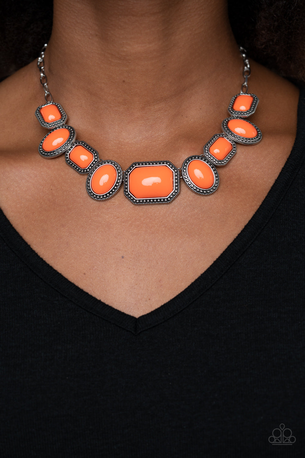 Paparazzi Jewelry & Accessories - Lets Get Loud - Orange Necklace. Bling By Titia Boutique