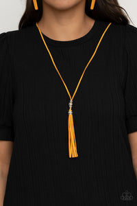 Paparazzi Jewelry & Accessories - Hold My Tassel - Yellow Necklace. Bling By Titia Boutique