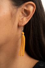 Load image into Gallery viewer, Paparazzi Jewelry &amp; Accessories - Hold My Tassel - Yellow Necklace. Bling By Titia Boutique