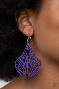 Paparazzi Jewelry & Accessories - Tropical Tempest - Purple Earrings. Bling By Titia Boutique