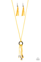 Load image into Gallery viewer, Paparazzi Jewelry &amp; Accessories - Feel at HOMESPUN - Yellow Necklace. Bling By Titia Boutique