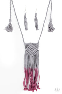 Paparazzi Jewelry & Accessories - Look at MACRAME Now - Purple Necklace. Bling By Titia Boutique