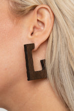 Load image into Gallery viewer, Paparazzi Jewelry &amp; Accessories - The Girl Next OUTDOOR - Brown Earrings. Bling By Titia Boutique