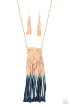 Load image into Gallery viewer, Paparazzi Jewelry &amp; Accessories - Look At Macrame Now - Blue Necklace. Bling By Titia Boutique
