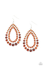 Load image into Gallery viewer, Paparazzi Jewelry &amp; Accessories - Glacial Glaze - Brown Earrings. Bling By Titia Boutique